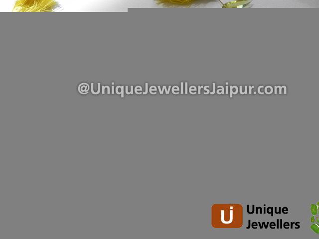 Lemon Quartz Faceted Ladyfinger Beads